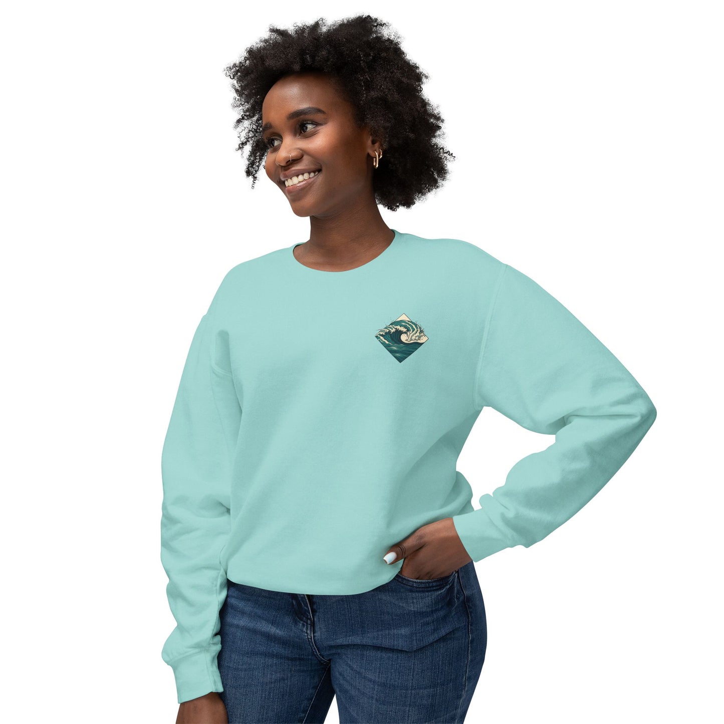 Mawj Unisex Lightweight Crewneck Sweatshirt