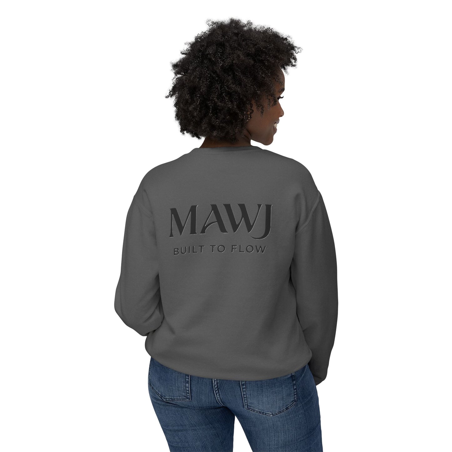 Mawj Unisex Lightweight Crewneck Sweatshirt