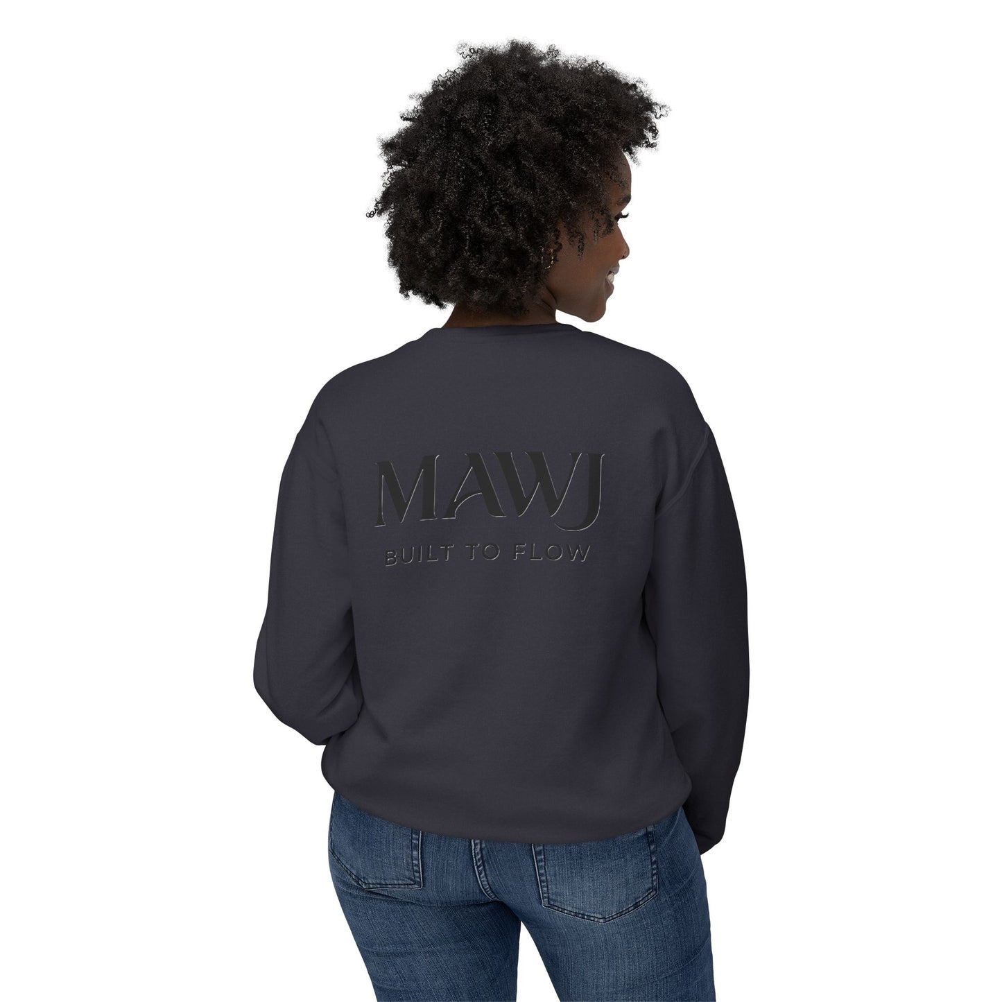 Mawj Unisex Lightweight Crewneck Sweatshirt