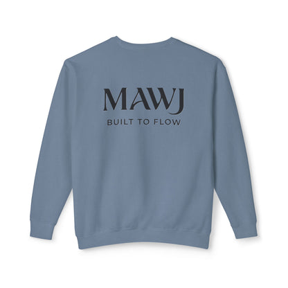 Mawj Unisex Lightweight Crewneck Sweatshirt