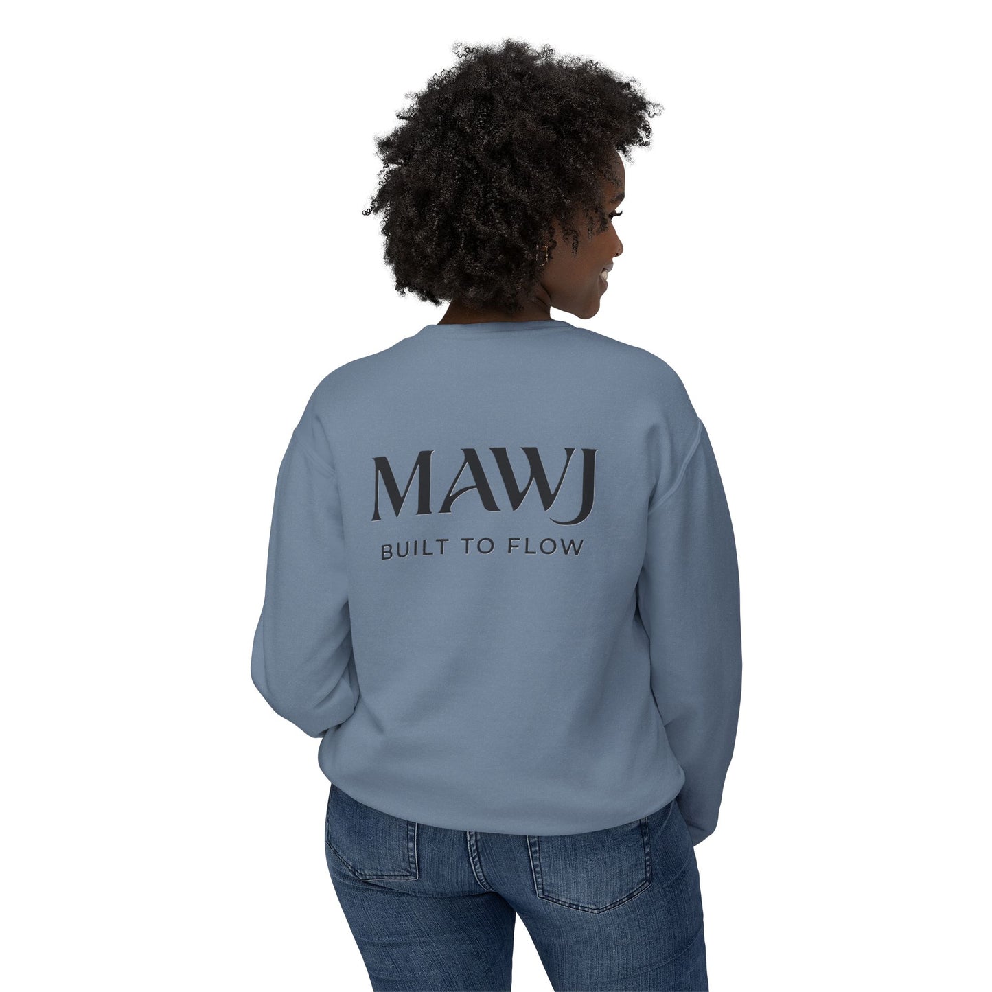 Mawj Unisex Lightweight Crewneck Sweatshirt