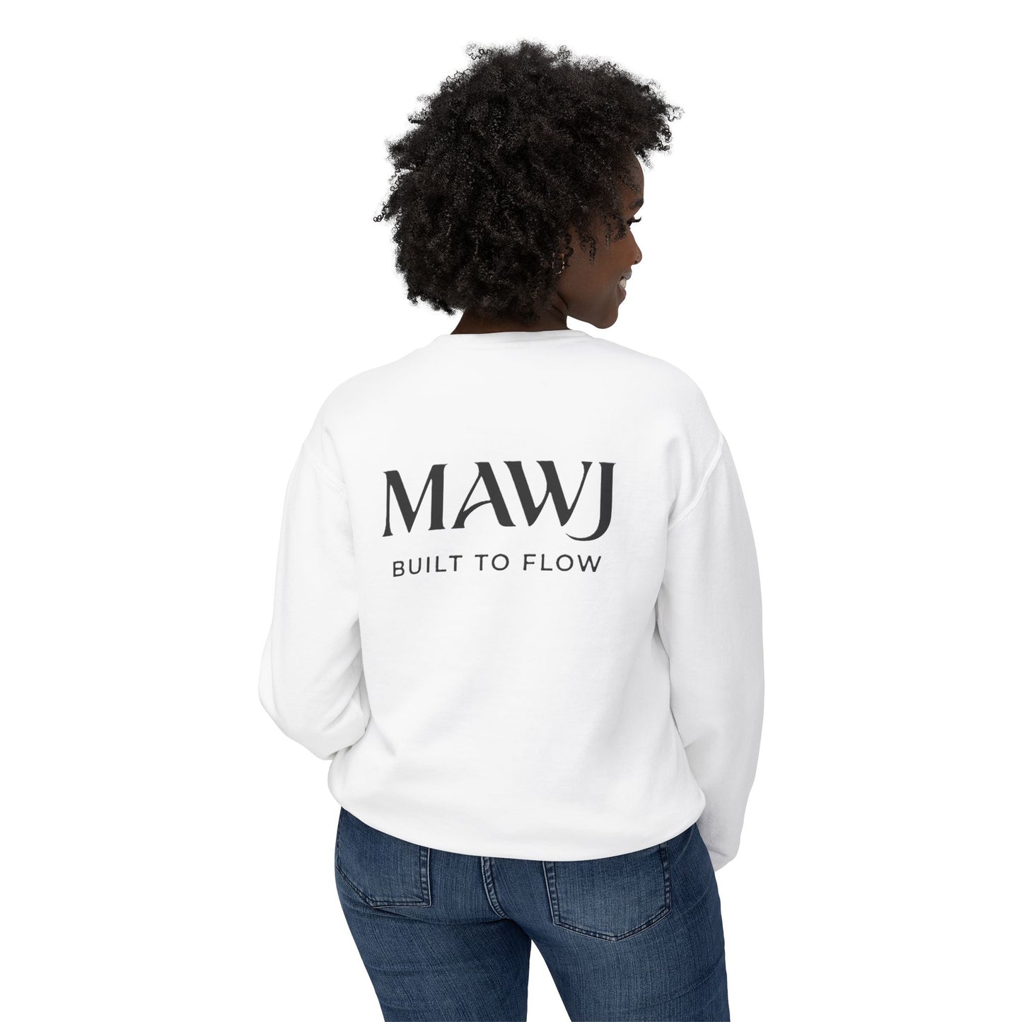 Mawj Unisex Lightweight Crewneck Sweatshirt