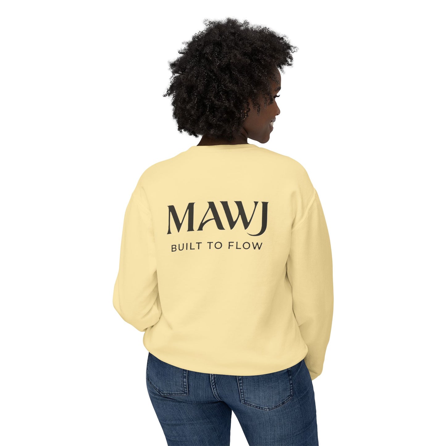 Mawj Unisex Lightweight Crewneck Sweatshirt